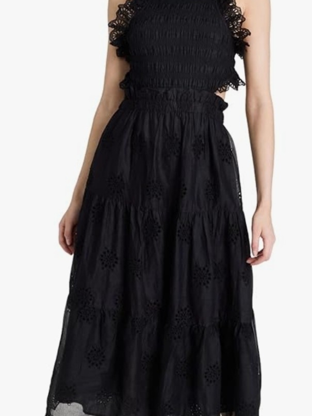 Sea New York Blaine Eyelet Apron Dress